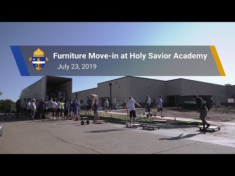 Moving In:  Classroom Furniture Arrives at Holy Savior Catholic Academy