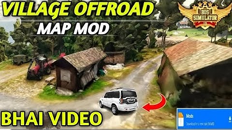 LATEST Map Mod Bussid 3.7 - New VillageOffroad V2 map Mod For BusSimulator Indonesil #bhaivideo