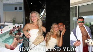 MDW vlog: birthday dinner, pool party with friends, grocery haul, resetting after having guests