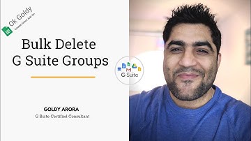 Bulk Delete G Suite Groups with Ok Goldy