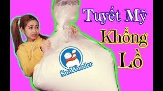 Bịch Tuyết Mỹ Siêu Khủng - Làm Slime Quá Lố Với Tuyết Snowonder
