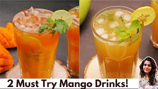 Refreshing Mango Drinks - 2 Ways | Summer Mango Drinks Recipes by Aarti Madan 2,381 views 1 month ago 7 minutes, 12 seconds