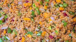 VEGETABLE QUINOA ..A Super Healthy protein rich Breakfast. #quinoa #quinoarecipes #quinoasalad