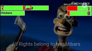 Chicken Run (2000) Final Battle (4\/4) with healthbars (Edited By Healthbars)