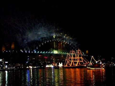 08-09雪梨跨年煙火秀..Sydney Harbour Bridge NYE Fireworks...