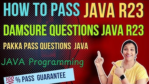 JAVA R23 Most Important Previous year Questions || How to Pass JAVA R23 || #JNTUK  #JNTUA #JNTUGV ||