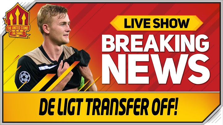 De Ligt Transfer Dream Over! New Star Incoming! Man Utd Transfer News LIVE