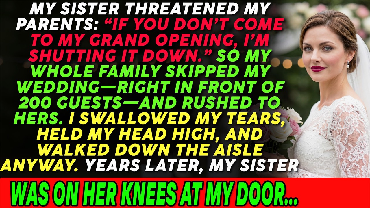 My Parents Abandoned My Wedding for My Sister's Store—Then She Needed Me to Save Her Children