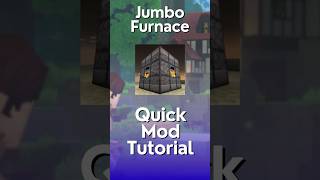 Jumbo Furnace Mod Tutorial #minecraft #moddedminecraft  #minecraftmods