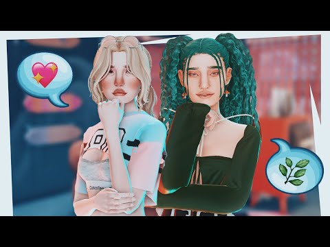 Видео: Одна база — четыре сима по эмоджи 🍒 Sims 4 cas