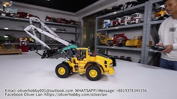 Unbox 1/14 E260L hydraulic loader, with light sound fork, diff lock, 2 speed