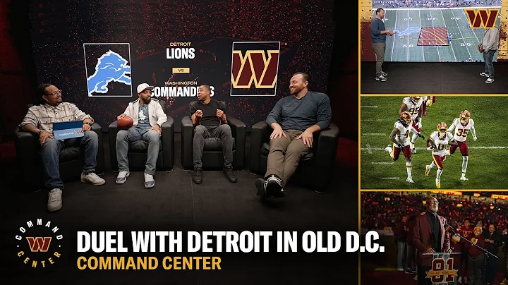 Detroit Lions Coming to Town for BIG NFC Rematch | Command Center | Washington Commanders | NFL