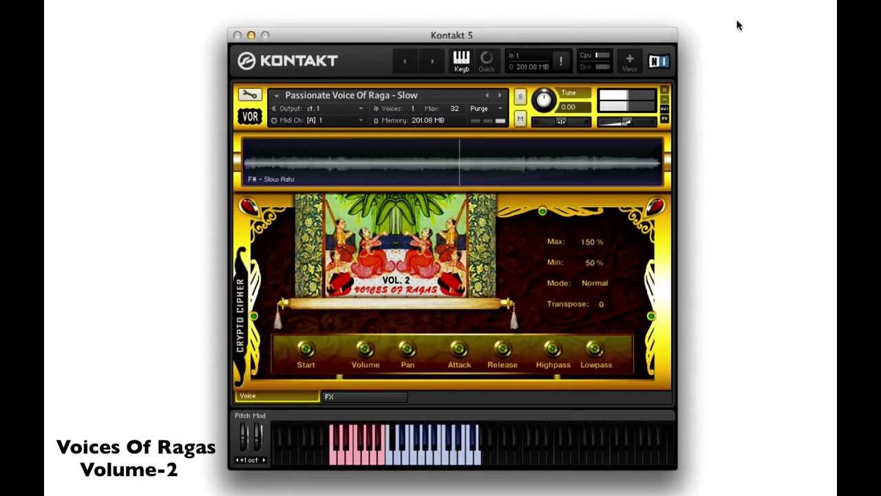 Voices Of Ragas Volume-2 Demo Walkthrough - Crypto Cipher