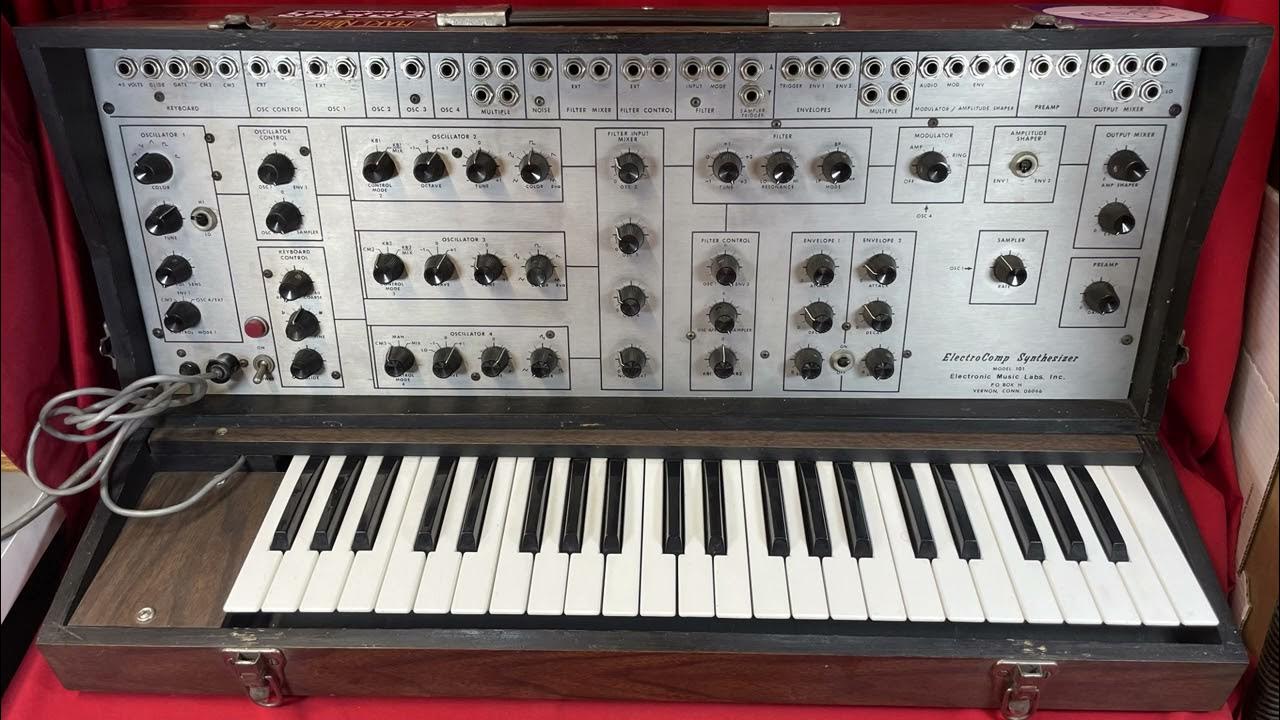 Vintage 1970s EML 101 SemiModular Analog Synth Synthesizer
