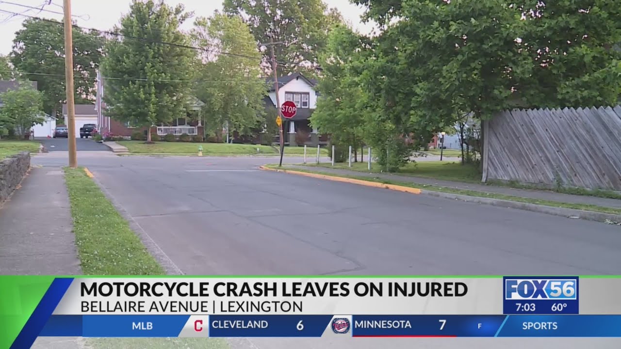 Man seriously injured in motorcycle crash in Lexington - YouTube