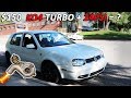 235,000 MILE GOLF 1.8T GETS A $150 KO4 TURBO AND 24PSI! Will it beat my M3??????
