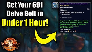 How To Easily Obtain Your 691 ilvl Delve Belt & Unlock All Powers