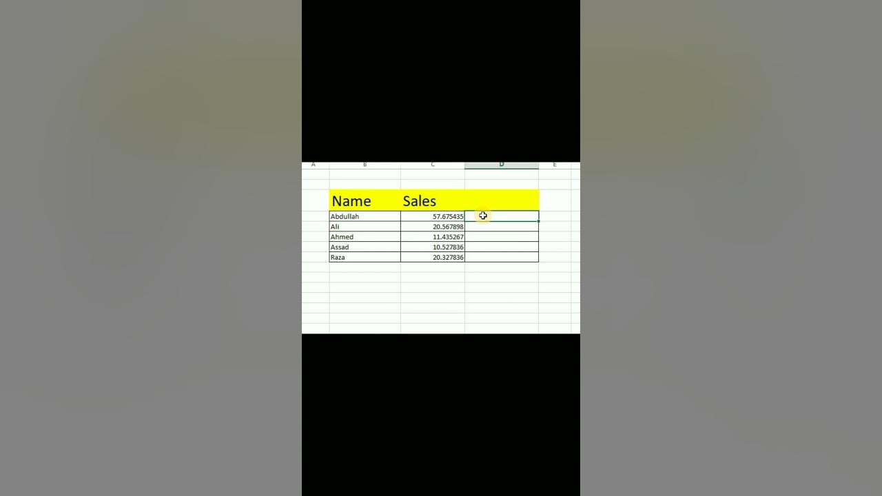 Round formula in excel remove decimal in excel explore shorts