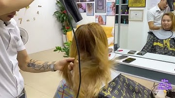 Hướng dẫn kỹ thuật sấy khô sau khi gội đầu cho khách hàng ( tony cường academy )