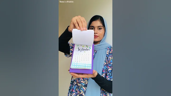 DIY calendar | desk calendar | paper craft ideas #shorts #diy #calendar #papercraft