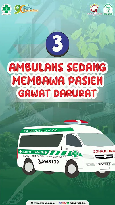 Yuk, Cari Tahu Perbedaan Suara Sirine Ambulans!