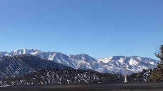Driving up to Big Bear, CA Highway 38 Most beautiful route up the mountain Clear as a bell 1/24/2022