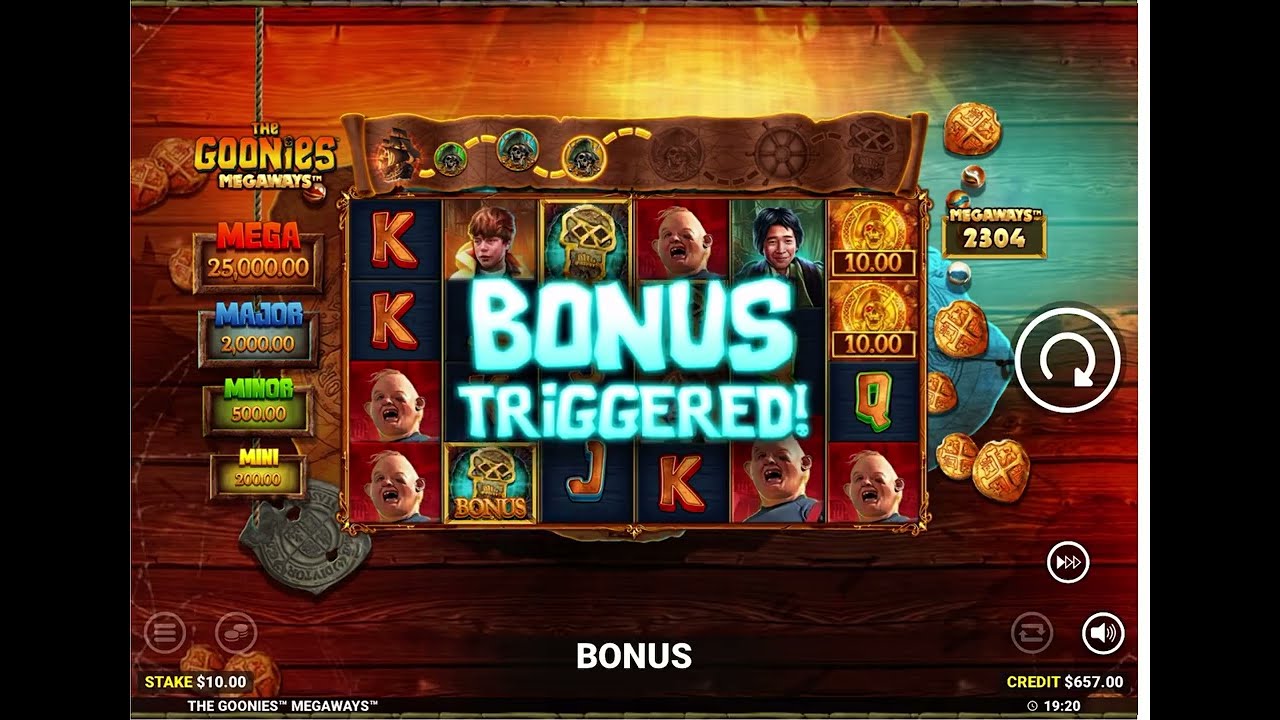 The Goonies Megaways - Bonus Feature - x40 WIN - slot bonus - YouTube