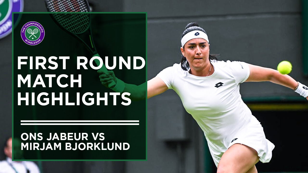 Ons Jabeur vs Mirjam Bjorklund First Round Highlights Wimbledon
