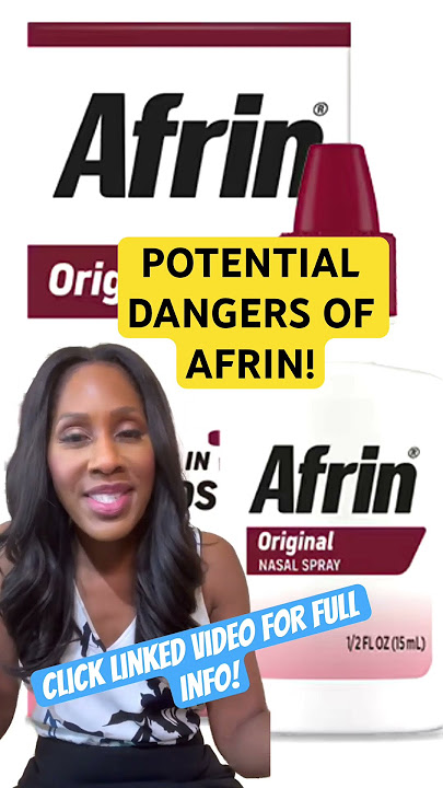 DANGERS OF AFRIN NASAL SPRAY! 🚨 #shortsvideo #shortfeed #shorts