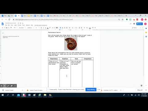 Lesson 6- 2nd grade Performance Task