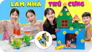 Thử Thách Làm Nhà Cho Thú Cưng ♥ Minh Khoa TV