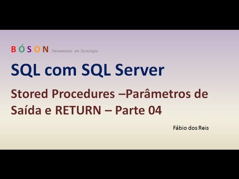 Vídeo: É o valor de retorno do procedimento armazenado?