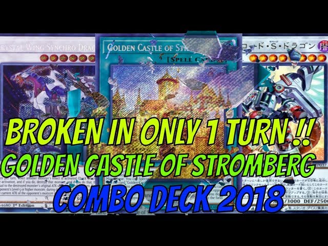yugioh stromberg deck Golden Castle of - DUOV-EN094 - Ultra Rare Mint / near mint condition trading card golden castle yugioh card of