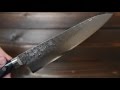 高村刃物　牛刀包丁 六寸(１８０ｍｍ) ＶＧ１０鋼　スペシャル槌目~Takamura Hamono Gyuto(180mm) VG10 Special tsuchime western handle~