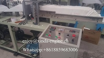 TEST 4 colors printing embossing automatic table napkin paper folding machine