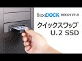 ICY DOCK  U.2 NVMe PCIe4.0 SSD搭載用リムーバブルケース　3.5インチベイサイズ　トレイレスタイプ | FlexiDOCK MB021VP-B