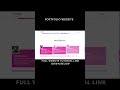 How to create a portfolio website using html css js #shorts #completewebsite