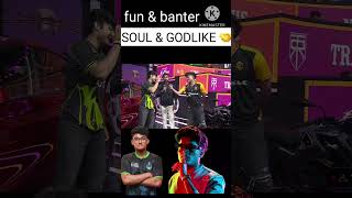 Soul Goblin vs Godlike Jonathan🤝 fun&banter 🥰 interview #bgmi #soul #godlike #nodwingaming