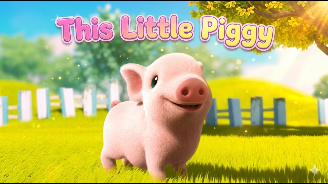 This Little Piggy | Kids Learning Songs | Nursery Rhymes & Kids Songs | Badanamu