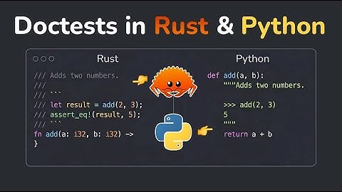 Doctests in Rust & Python