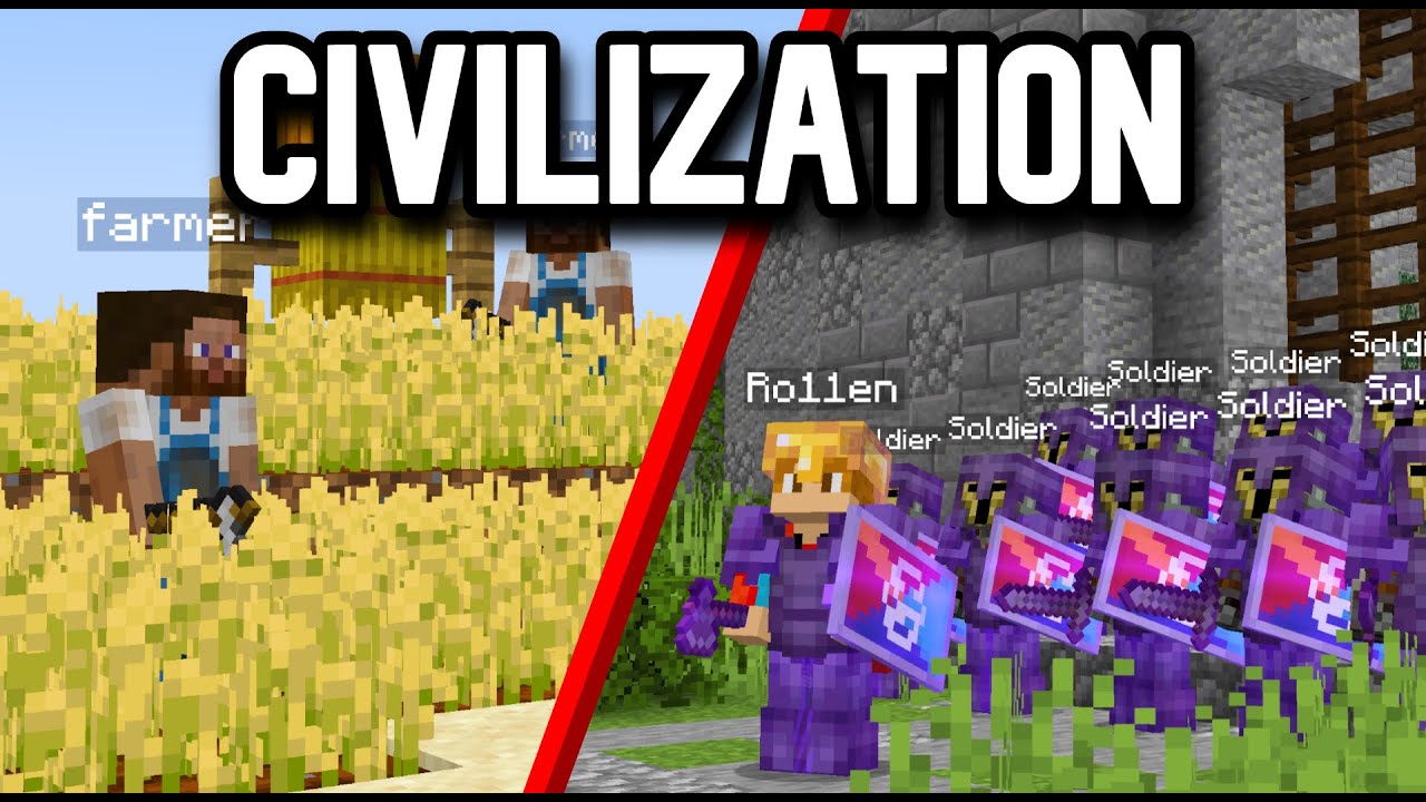 Build your ideal civilization in a Minecraft server on an Earth