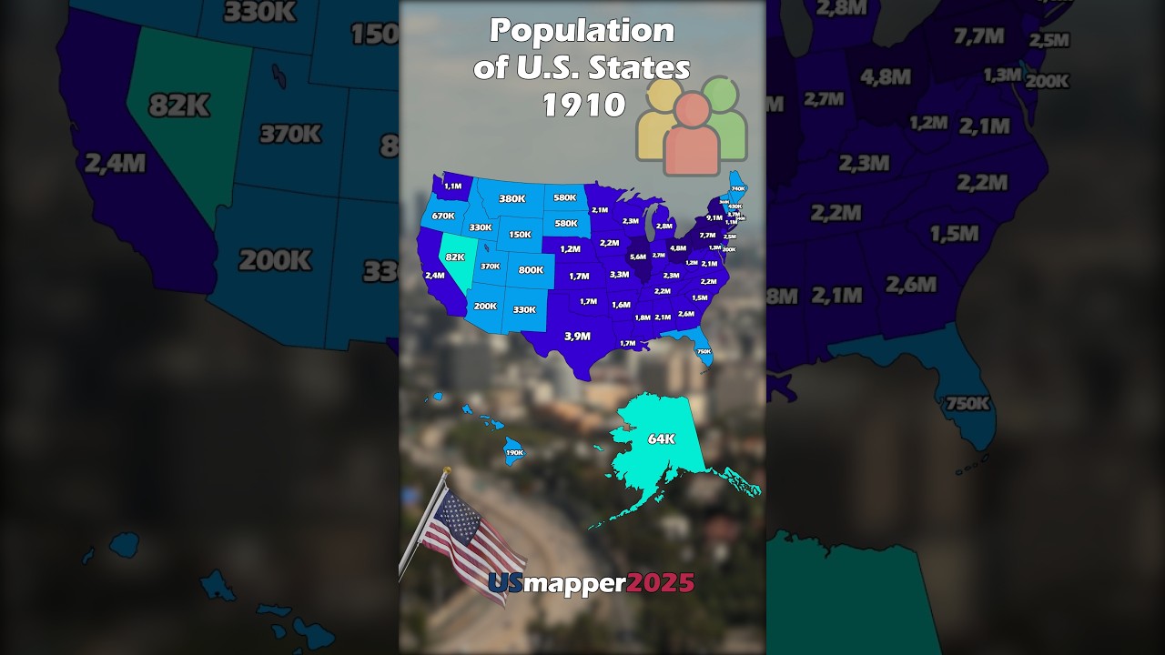 Population of U S states in 1910 - Maxresdefault