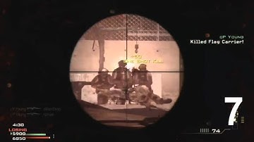 CRAZY 10 MAN KILLFEED WITH A SNIPER! - EPIC MW3 MOMENTS #20