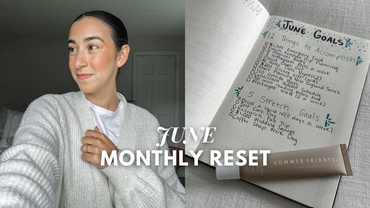 JUNE MONTHLY RESET ROUTINE: reflection, new monthly goals, current ...