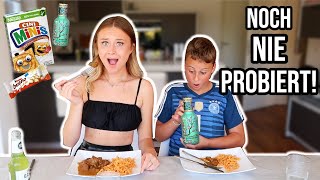 24 Stunden NUR ESSEN, was ich noch NIE PROBIERT habe!!! 😳 KRASS! 😳 Food Challenge PIA