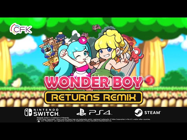 Wonder Boy Returns Remix」PS4 / Steam Launch - YouTube