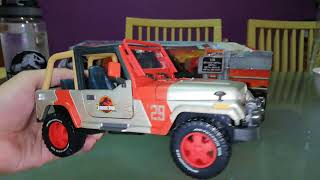 Jurassic Park Jeep Wrangler Matchbox 1:18th Scale Diecast Review