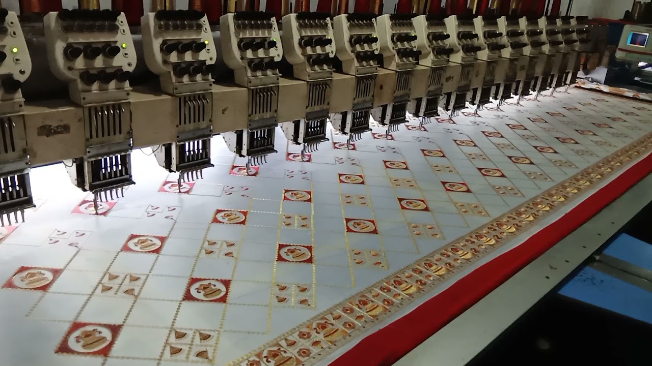 Embroidery machine YouTube