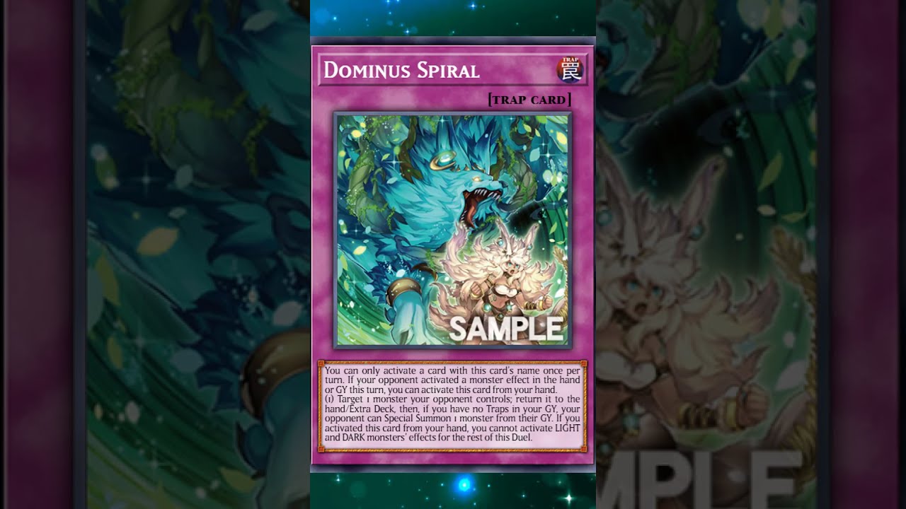 Dominus Spiral Yugioh Yugiohtcg Yugiohcards