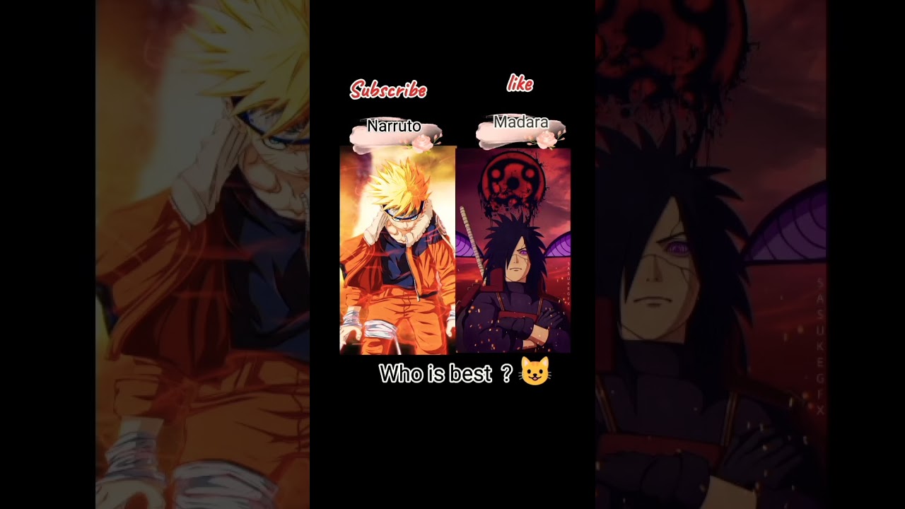 Answer who is the best of all 👍/#shortsfeed #madara #narruto